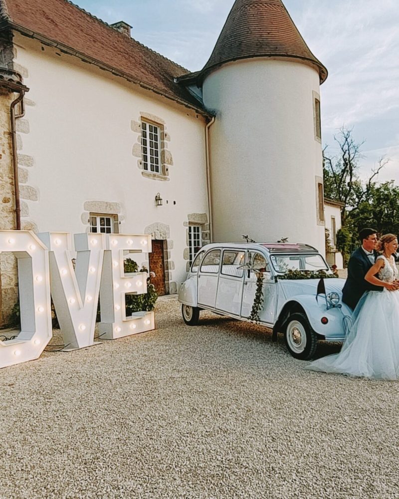 location LOVE lumineux géant lettres lumineuses mariage limousin insomnia reception